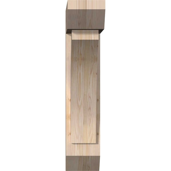 Thorton Slat Smooth Bracket W/ Offset Brace, Douglas Fir, 7 1/2W X 24D X 36H